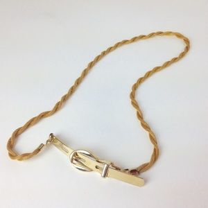 Mod vintage twisted metal mesh belt